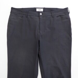 Sene Studio Mens FlexTech Pants Dark Gray Slim Fit Performance Trousers 40x28